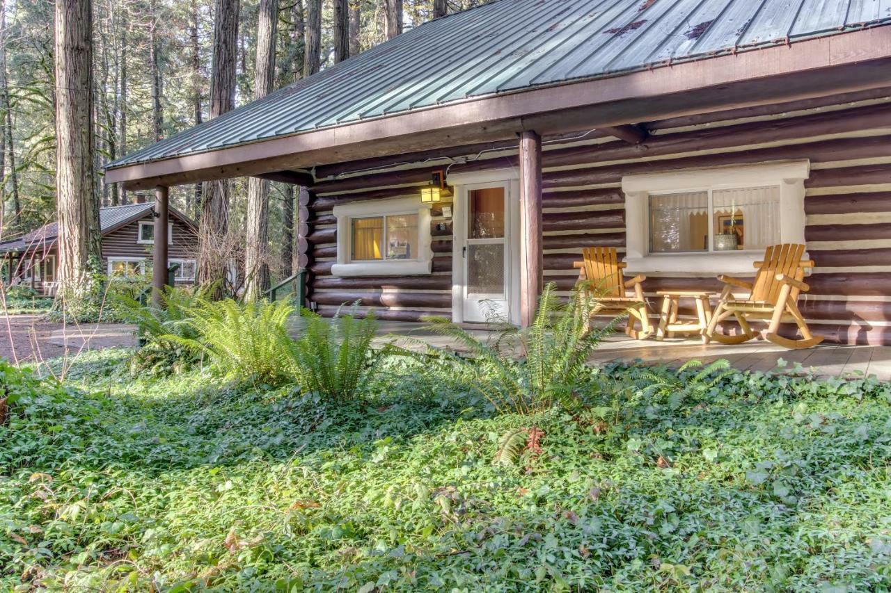 Villa Renee'S Log House McKenzie Bridge Esterno foto